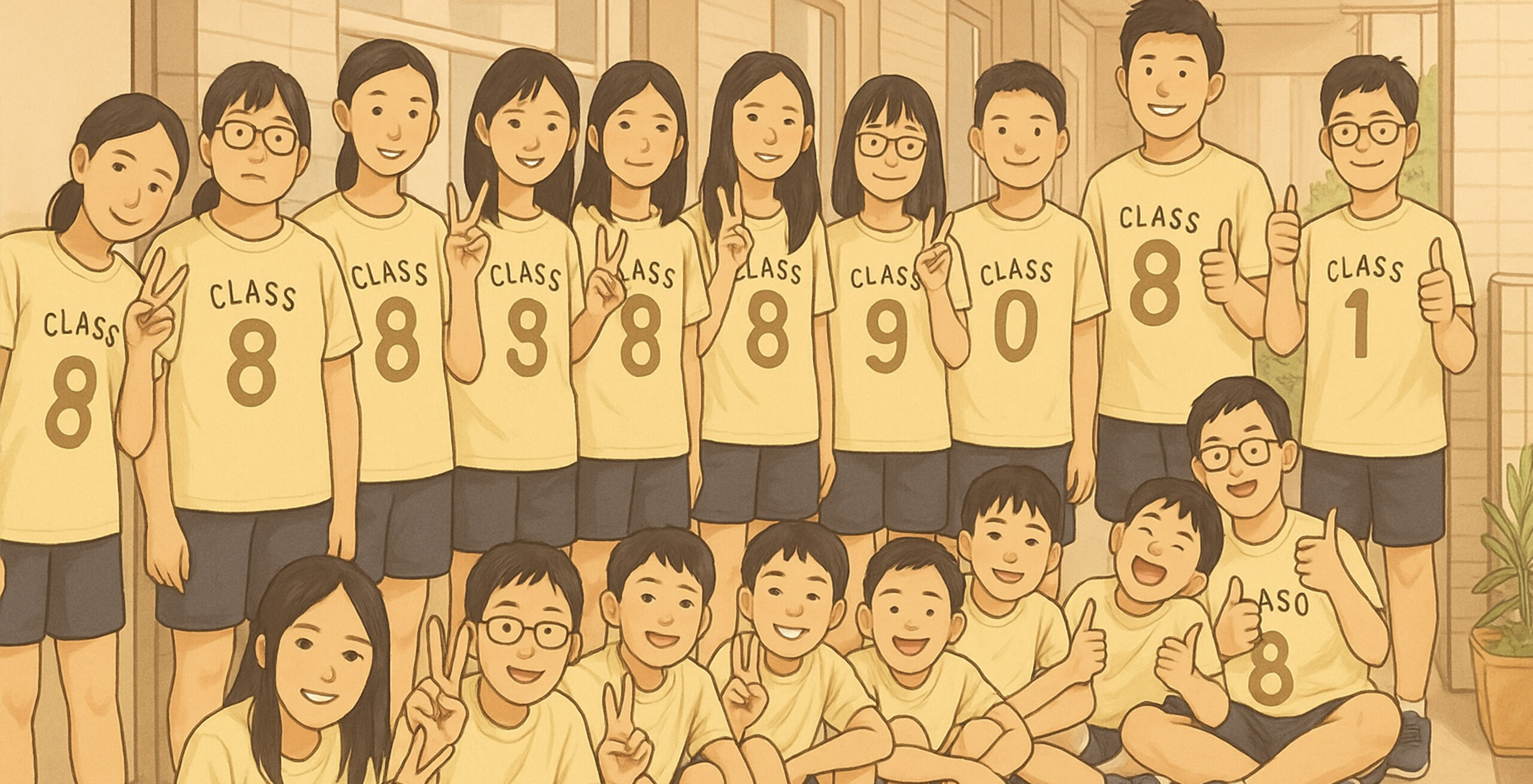 班服設計插畫範例|薇兒新北團體服